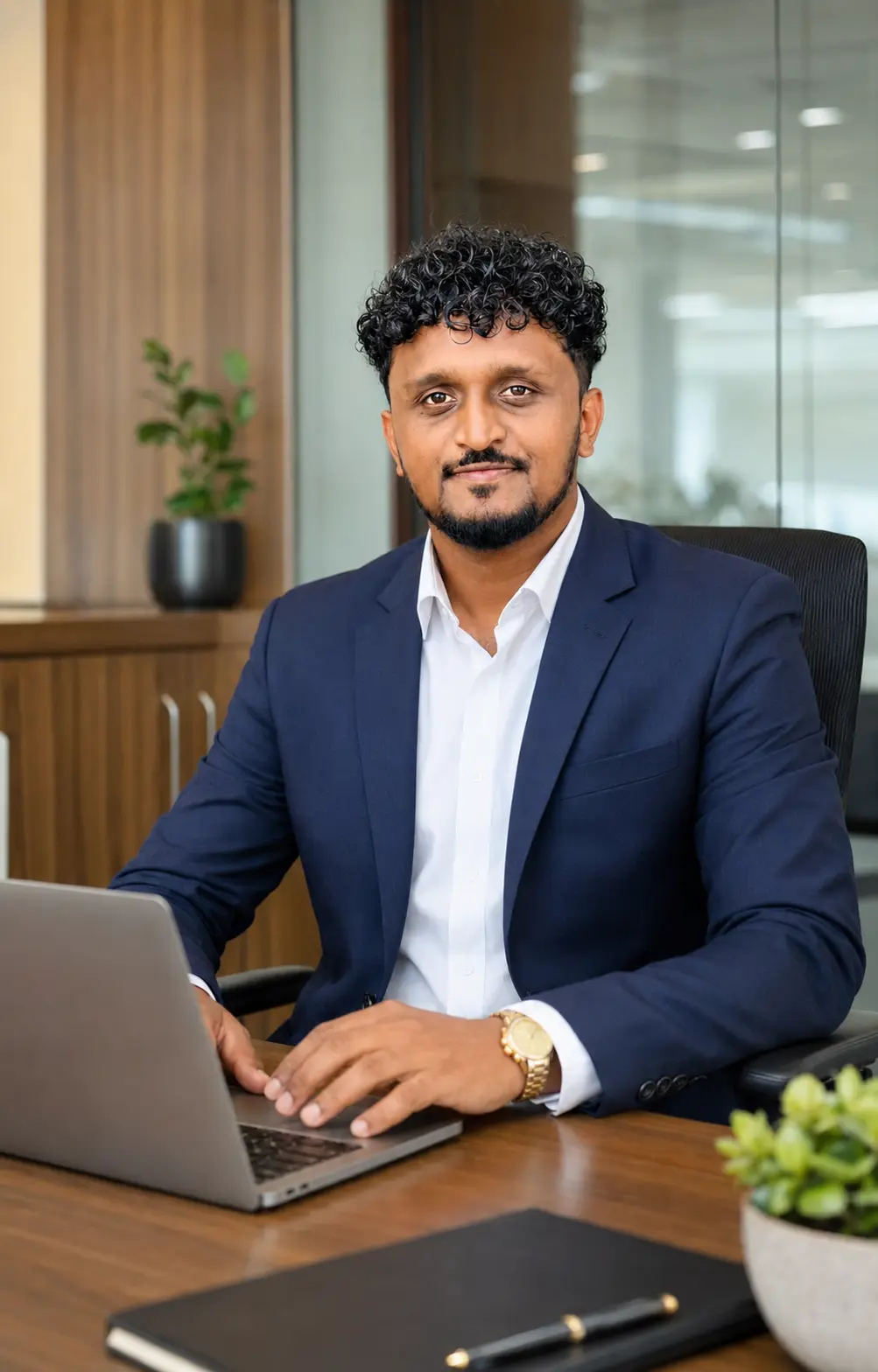 Madhushan Sandaruwan, Founder & CEO of Shans Lanka Travels, planning an itinerary